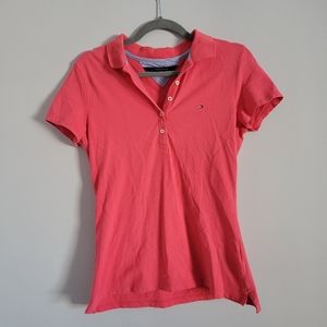 Coral Short Sleeve Collared Shirt